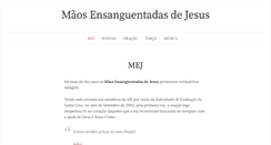 Desktop Screenshot of maosensanguentadasdejesus.net